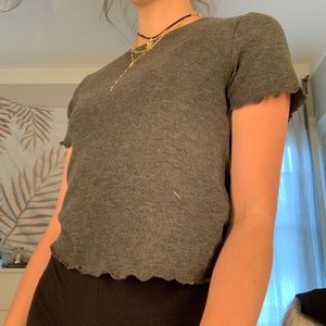 Ruffle Sleeve Forever 21 Shirt